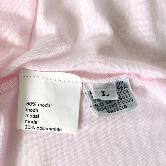 Diane Firsten Pink Long Sleeve Top Italy Sz L - Picture 6 of 8